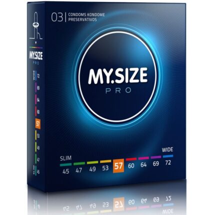 MY SIZE - PRO PRESERVATIVOS 57 MM 3 UNIDADES - CandyHot - Foto 1