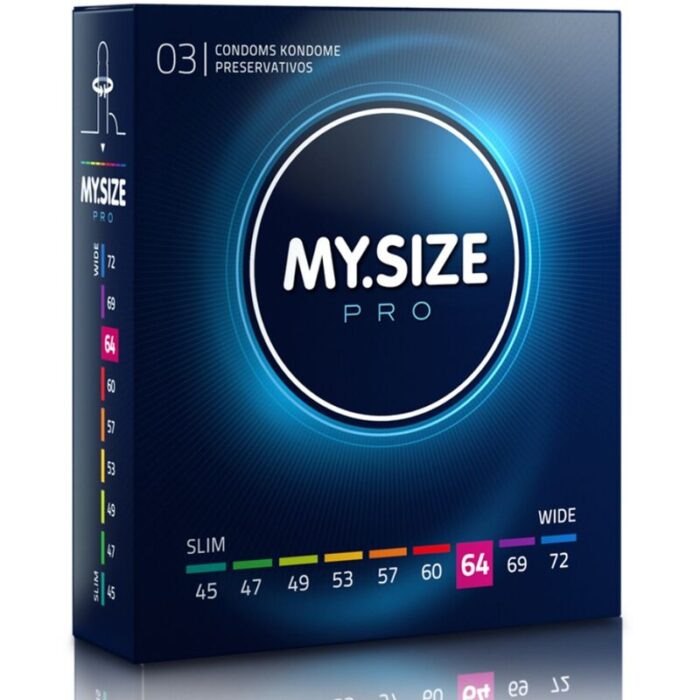 MY SIZE - PRO PRESERVATIVOS 64 MM 3 UNIDADES - CandyHot - Foto 1
