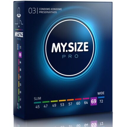 MY SIZE - PRO PRESERVATIVOS 69 MM 3 UNIDADES - CandyHot - Foto 1