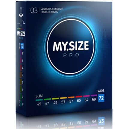 MY SIZE - PRO PRESERVATIVOS 72 MM 3 UNIDADES - CandyHot - Foto 1