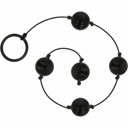OHMAMA -  BOLAS ANALES O VAGINALES  CHINAS NEGRAS MINI - CandyHot - Foto 1