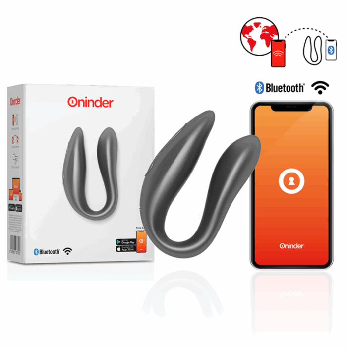 ONINDER - LISBOA ESTIMULADOR PUNTO G & CLÍTORIS NEGRO - APP GRATUITA - CandyHot - Foto 1