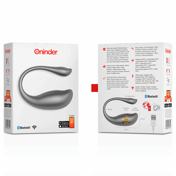 ONINDER - NAIROBI HUEVO VIBRADOR NEGRO - APP GRATUITA - CandyHot - Foto 6