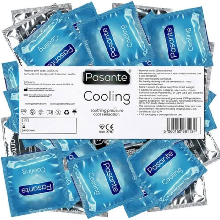 PASANTE - PRESERVATIVO EFECTO FRIO BOLSA 144 UNIDADES - CandyHot - Foto 3