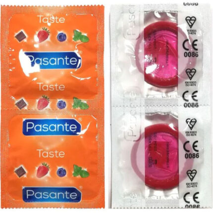 PASANTE - PRESERVATIVO SABOR FRESA BOLSA 144 UNIDADES - CandyHot - Foto 1