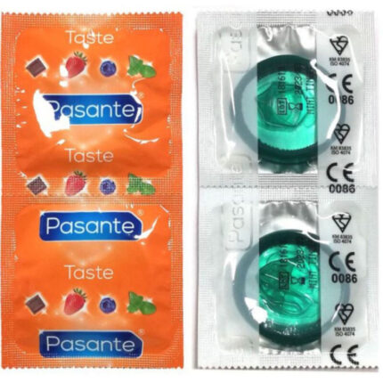 PASANTE - PRESERVATIVO SABOR MENTA BOLSA 144 UNIDADES - CandyHot - Foto 1