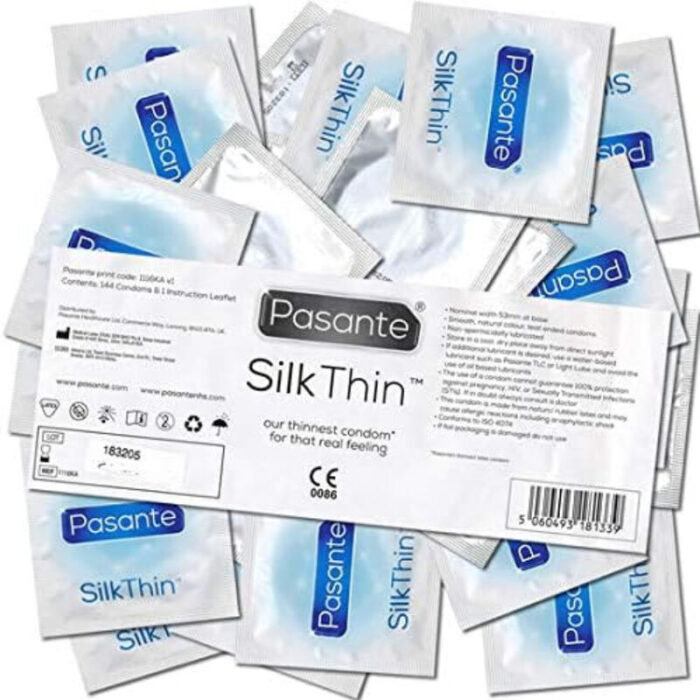 PASANTE - PRESERVATIVO SILK THIN MS FINO 144 UNIDADES - CandyHot - Foto 3