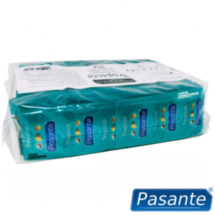 PASANTE - PRESERVATIVOS SABORES TROPICAL BOLSA 144 UNIDADES - CandyHot - Foto 2