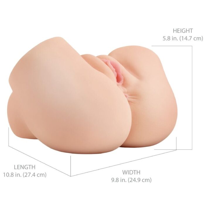 PDX ELITE - BACK THAT ASS UP MASTURBADOR VAGINA Y ANO REALÍSTICO CON VIBRACIÓN - CandyHot - Foto 5