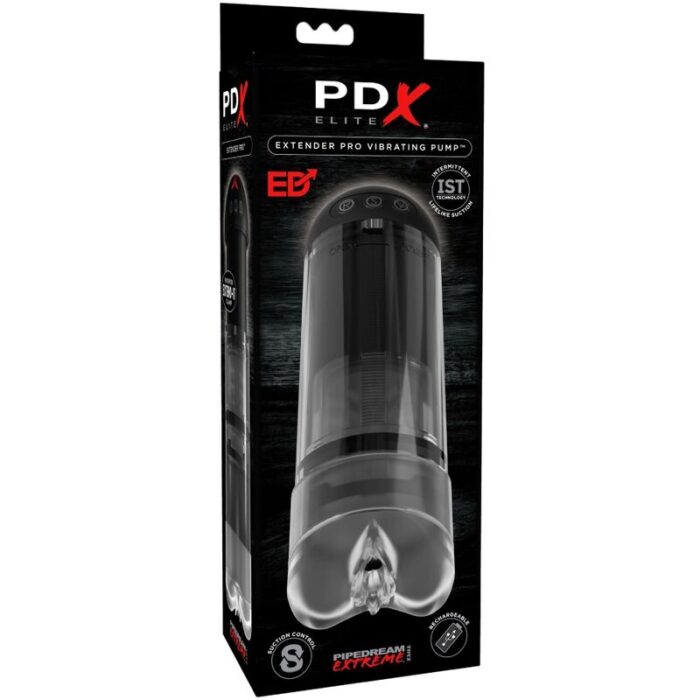 PDX ELITE - MASTURBADOR STROKER EXTENDER PRO VIBRADOR - CandyHot - Foto 6