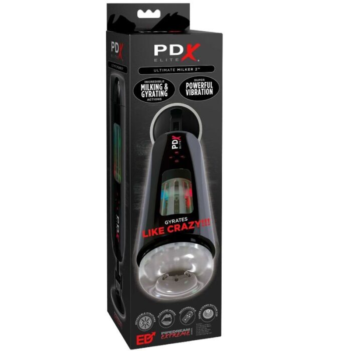 PDX ELITE - MASTURBADOR STROKER ULTIMATE MILKER 2 GIRATORIO Y VIBRADOR - CandyHot - Foto 3