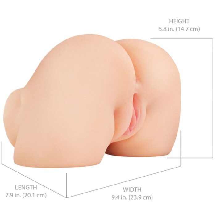 PDX ELITE - SHAKETHAT ASS MASTURBADOR VAGINA Y ANO REALÍSTICO CON VIBRACIÓN - CandyHot - Foto 5