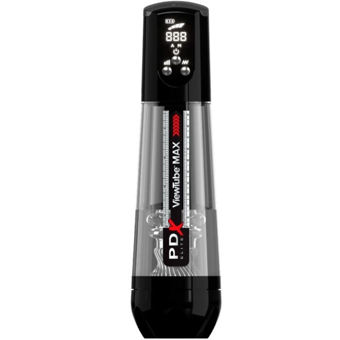 PDX ELITE - VIEWTUBE MAX VIEW MASTURNADOR AUTOMÁTICO CON SUCCIÓN TRANSPARENTE - CandyHot - Foto 1
