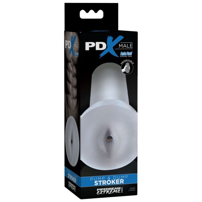 PDX MALE - PUMP AND DUMP STROKER MASTURBADOR - TRANSPARENTE - CandyHot - Foto 2