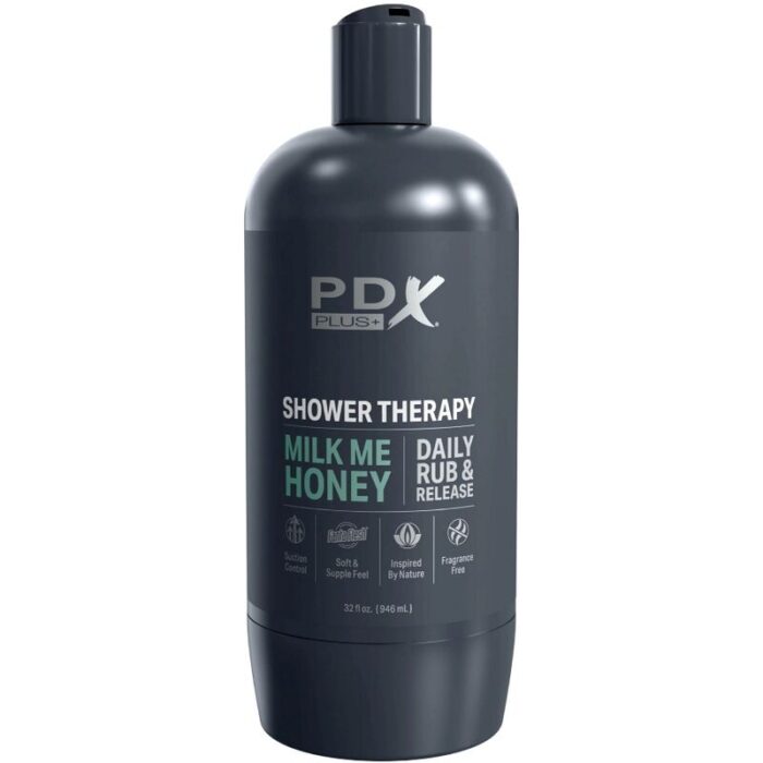 PDX PLUS - MASTURBADOR STROKER DISEÑO DISCRETO DE BOTE CHAMPU MILK ME HONEY - CandyHot - Foto 4