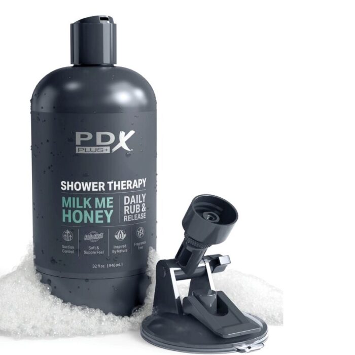 PDX PLUS - MASTURBADOR STROKER DISEÑO DISCRETO DE BOTE CHAMPU MILK ME HONEY - CandyHot - Foto 5