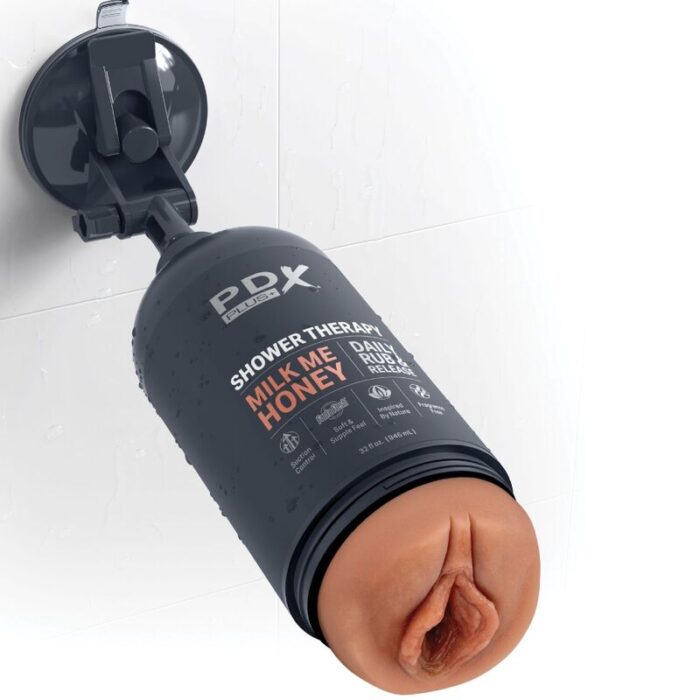 PDX PLUS - MASTURBADOR STROKER DISEÑO DISCRETO DE BOTE CHAMPU MILK ME HONEY CARAMELO - CandyHot - Foto 2