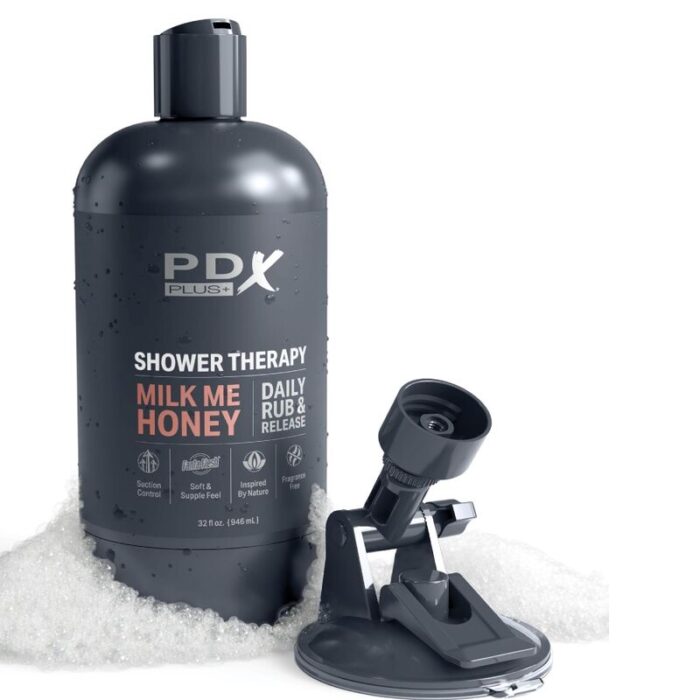 PDX PLUS - MASTURBADOR STROKER DISEÑO DISCRETO DE BOTE CHAMPU MILK ME HONEY CARAMELO - CandyHot - Foto 5