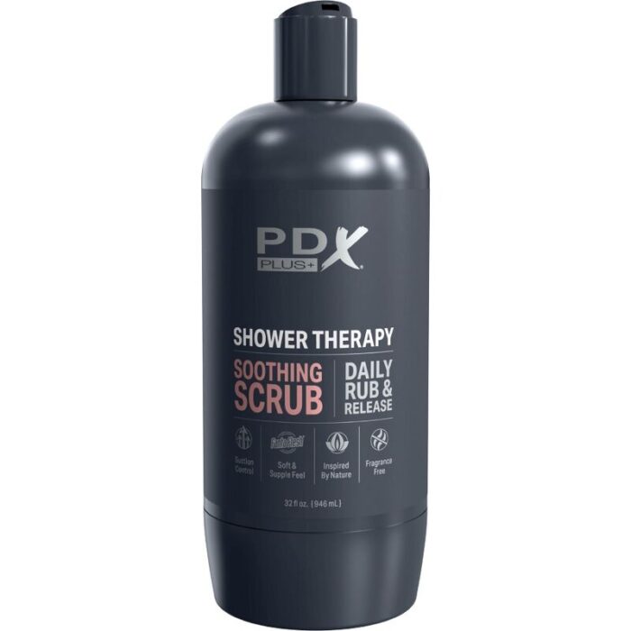 PDX PLUS - MASTURBADOR STROKER DISEÑO DISCRETO DE BOTE CHAMPU SOOTHING SCRUB CARAMELO - CandyHot - Foto 3