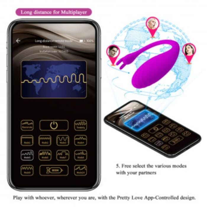 PRETTY LOVE - CATALINA MASAJEADOR FREE APP LILA - CandyHot - Foto 4