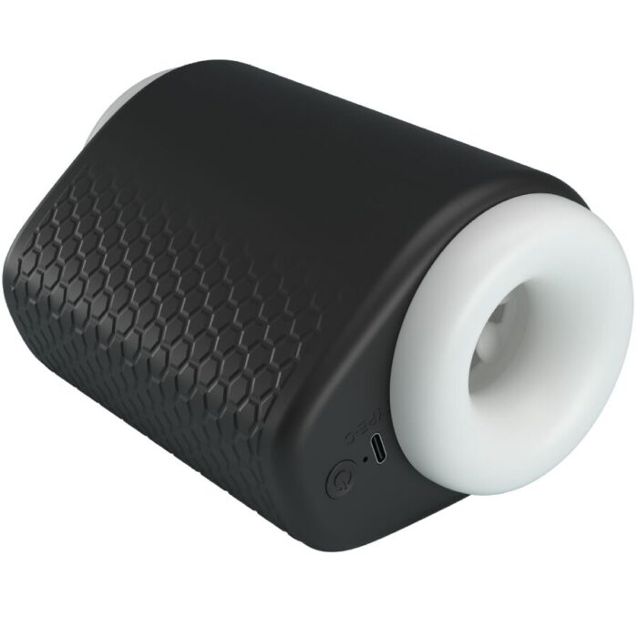 PRETTY LOVE - DJ GIRL MASTURBADOR MASCULINO CON VIBRACIÓN 5 CONFIGURACIONES NEGRO - CandyHot - Foto 4