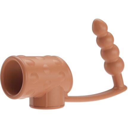 PRETTY LOVE - FUNDA PARA PENE CON PLUG ANAL NATURAL - CandyHot - Foto 2