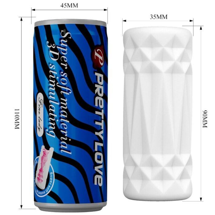 PRETTY LOVE - LATA MASTURBADOR MASCULINO 3D MODELO 2 - CandyHot - Foto 6