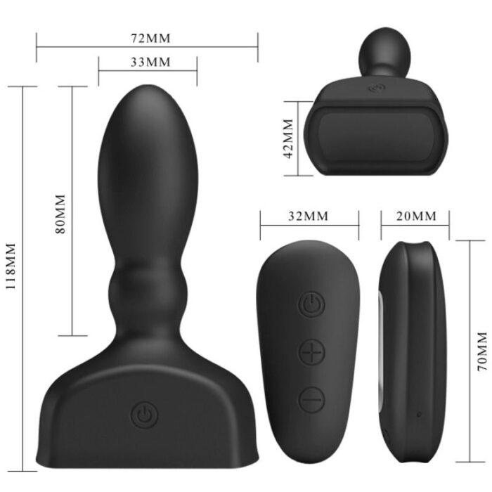 PRETTY LOVE - MARRIEL PROSTÁTICO VIBRADOR E INFLABLE - CandyHot - Foto 3