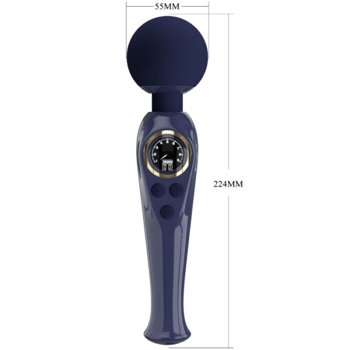 PRETTY LOVE - SKYLER VIBRADOR WAND AZUL - CandyHot - Foto 5
