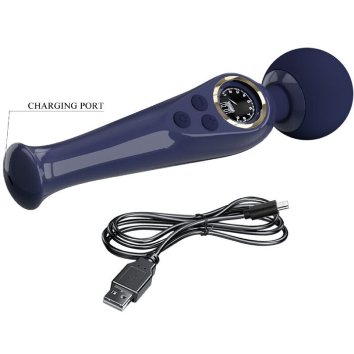 PRETTY LOVE - SKYLER VIBRADOR WAND AZUL - CandyHot - Foto 6