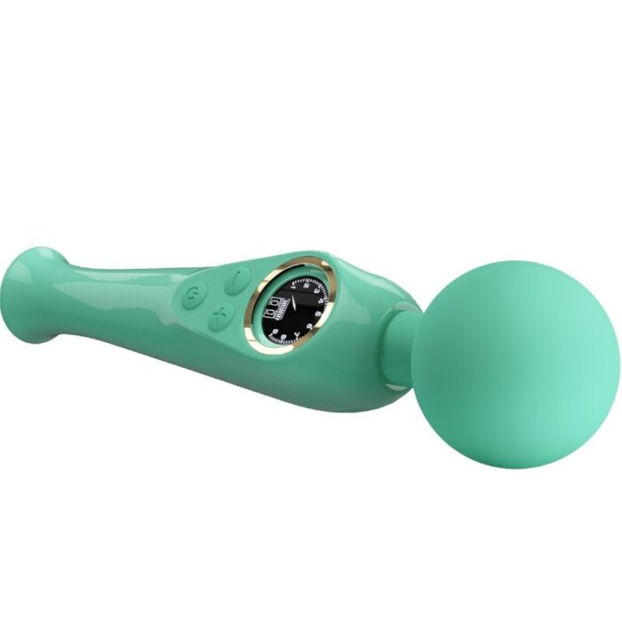 PRETTY LOVE - SKYLER VIBRADOR WAND VERDE - CandyHot - Foto 4