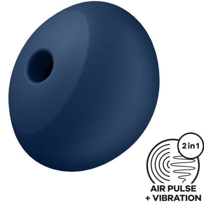SATISFYER - AIR POWER 4 ESTIMULADOR & VIBRADOR 12 VIBRACIONES AZUL - CandyHot - Foto 1