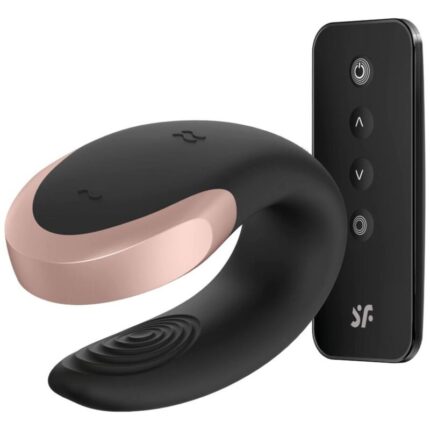 SATISFYER - APP DOUBLE LOVE VIBRADOR PAREJAS LUXURY NEGRO - CandyHot - Foto 1