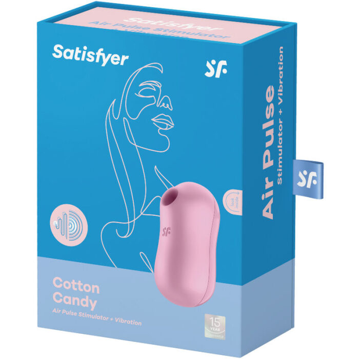 SATISFYER - COTTON CANDY ESTIMULADOR Y VIBRADOR LILA - CandyHot - Foto 3