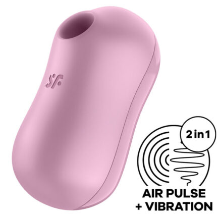 SATISFYER - COTTON CANDY ESTIMULADOR Y VIBRADOR LILA - CandyHot - Foto 1