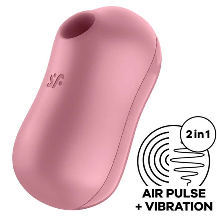 SATISFYER - COTTON CANDY ESTIMULADOR Y VIBRADOR ROSA - CandyHot - Foto 1