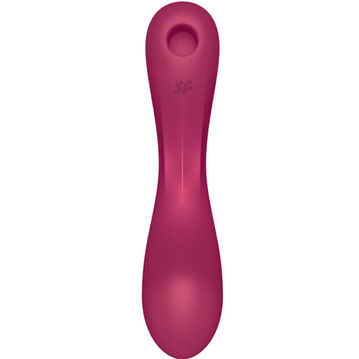 SATISFYER - CURVE TRINITY 1 AIR PULSE VIBRATION ROJO - CandyHot - Foto 4