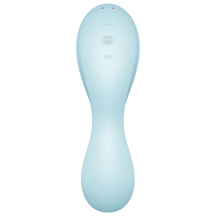 SATISFYER - CURVY TRINITY 5 ESTIMULADOR Y VIBRADOR APP AZUL - CandyHot - Foto 3