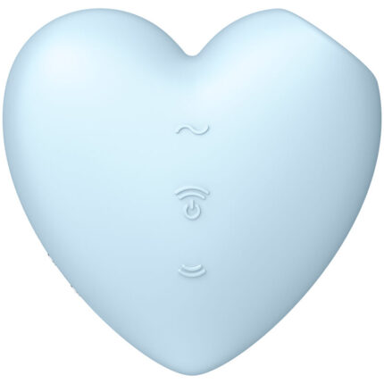 SATISFYER - CUTIE HEART ESTIMULADOR Y VIBRADOR AZUL - CandyHot - Foto 2