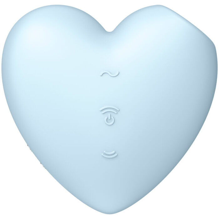 SATISFYER - CUTIE HEART ESTIMULADOR Y VIBRADOR AZUL - CandyHot - Foto 2