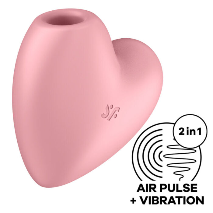 SATISFYER - CUTIE HEART ESTIMULADOR Y VIBRADOR ROSA - CandyHot - Foto 1