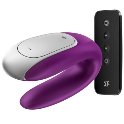 SATISFYER - DOUBLE FUN PARTNER VIBRADOR LILA - CandyHot - Foto 2