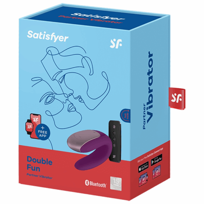SATISFYER - DOUBLE FUN PARTNER VIBRADOR LILA - CandyHot - Foto 6