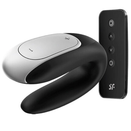 SATISFYER - DOUBLE FUN PARTNER VIBRADOR NEGRO - CandyHot - Foto 2