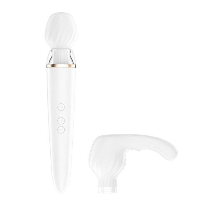 SATISFYER - DOUBLE WANDER APP BLANCO - CandyHot - Foto 2