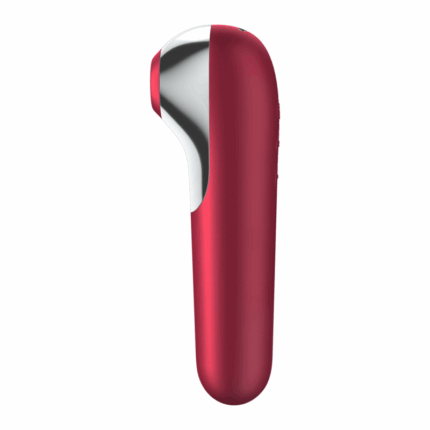 SATISFYER - DUAL LOVE VIBRADOR Y SUCCIONADOR CON AIRE PULSADO ROJO - CandyHot - Foto 2