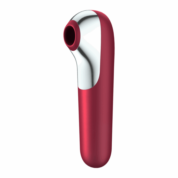 SATISFYER - DUAL LOVE VIBRADOR Y SUCCIONADOR CON AIRE PULSADO ROJO - CandyHot - Foto 5