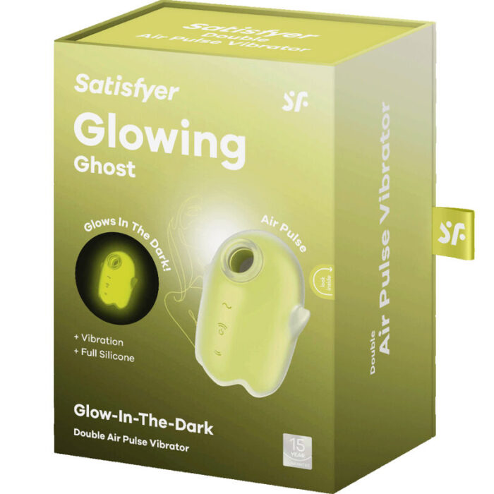 SATISFYER - GLOWING GHOST AIR PULSE & VIBRADOR AMARILLO - CandyHot - Foto 6