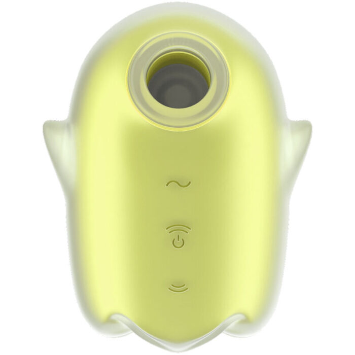 SATISFYER - GLOWING GHOST AIR PULSE & VIBRADOR AMARILLO - CandyHot - Foto 1