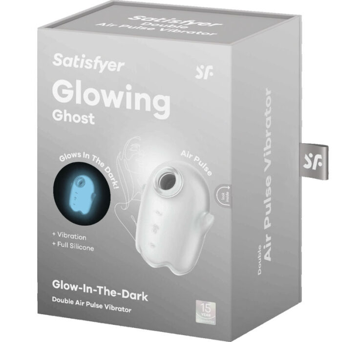 SATISFYER - GLOWING GHOST AIR PULSE & VIBRADOR BLANCO - CandyHot - Foto 6